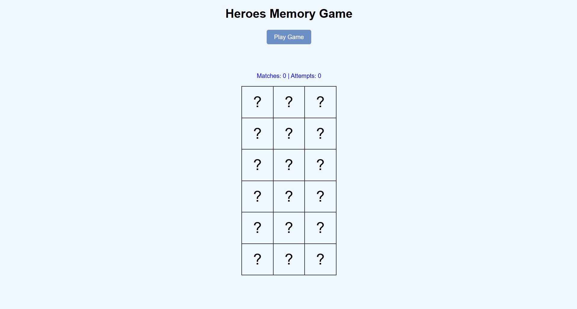 Emoji Memory Game