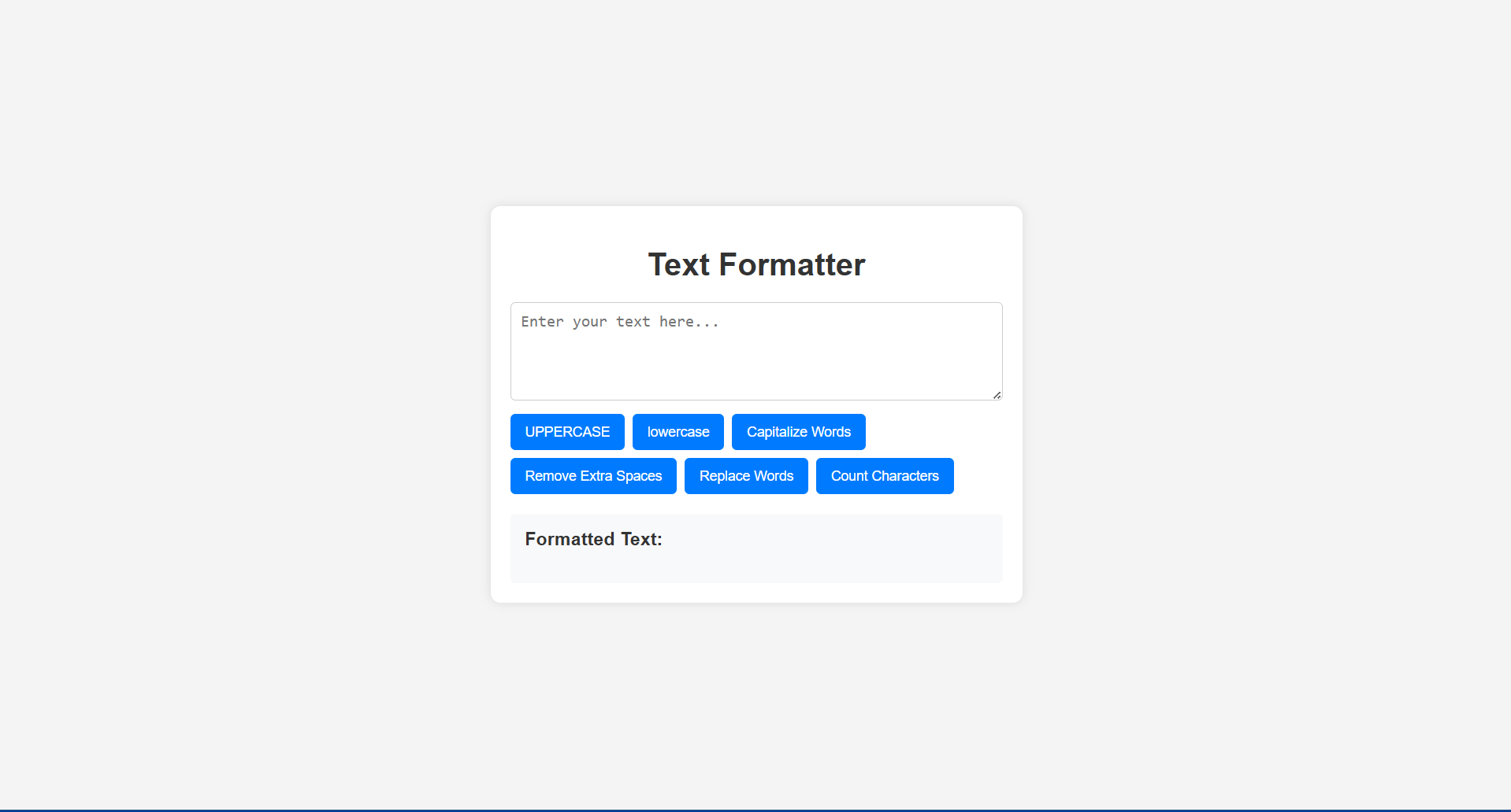 Text Formatter App